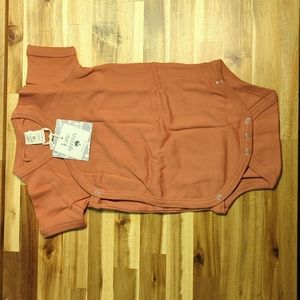 🐦 2/$15 Kate Quinn | short sleeve kimono bodysuit "auburn" | 18-24m